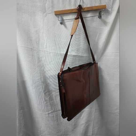 Georgetown Leather Design Brown Vintage Briefcase Rare - Picture 2 of 15